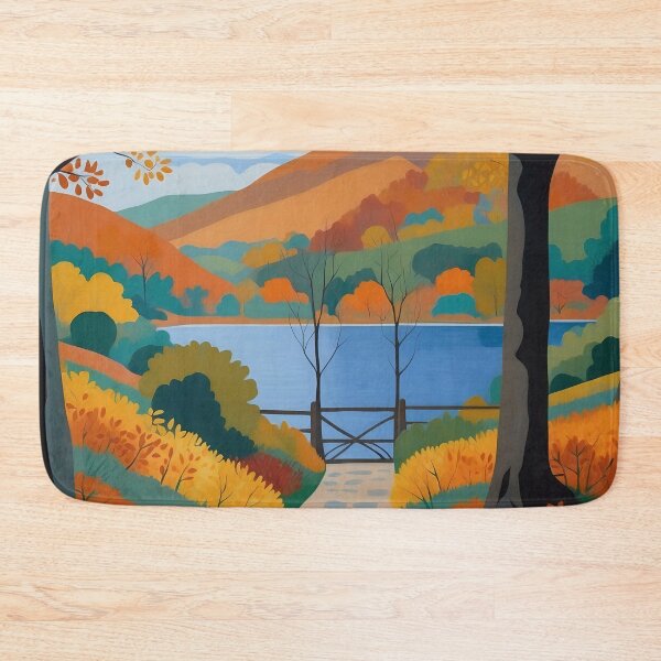 Item preview, Gateway to Autumn Pathway to Serene Lakeside Vista designed and sold by ArtComixHaven.