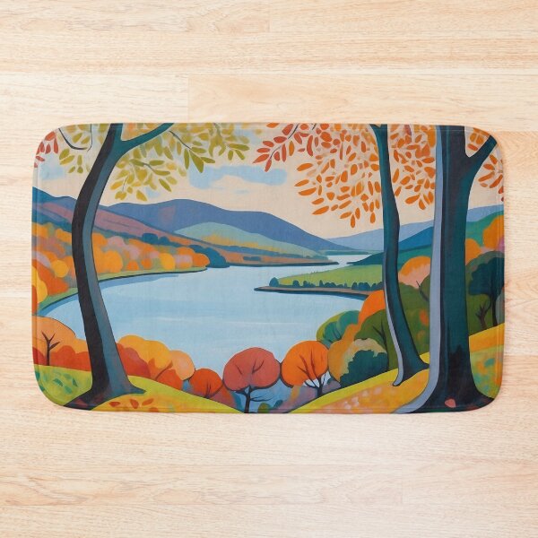 Item preview, Autumn's Window Majestic View Through Colourful Tree Arches designed and sold by ArtComixHaven.