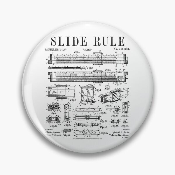 Item preview, Slide Rule Engineer Engineering Student Funny Vintage Patent designed and sold by GrandeDuc.