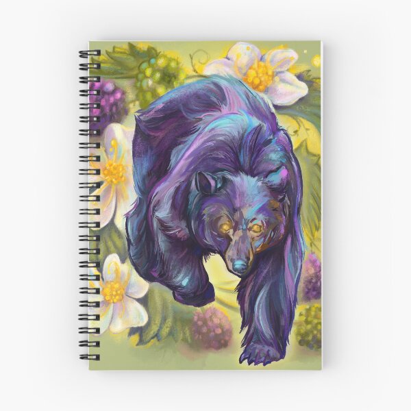 Item preview, black bea in a bush of blackberries designed and sold by captainringtail.