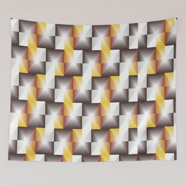 Item preview, A Seamless Dance of Interlocking Squares and Triangles designed and sold by Salahuddin190.