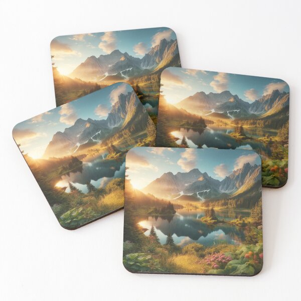 Item preview, Majestic Sunrise Over Serene Lake designed and sold by kevintime8472.
