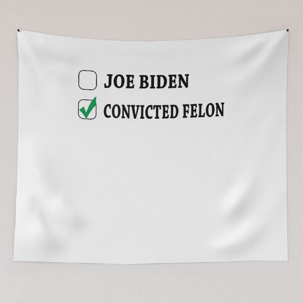 Aperçu de l'œuvre Joe Biden Vs Convicted Felon Funny Ballot Paper Voting Humor Pro Trump créée et vendue par ZANNIX.