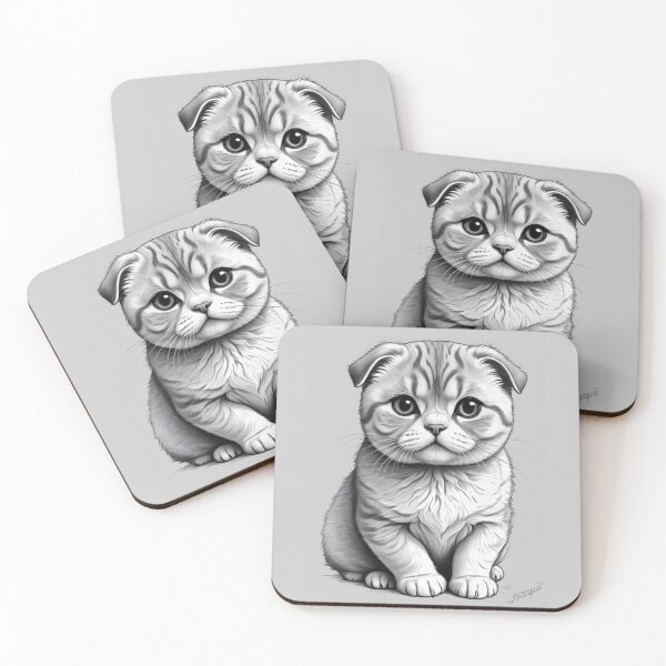 Item preview, Scottish Fold Sketch designed and sold by WildlifeInc.