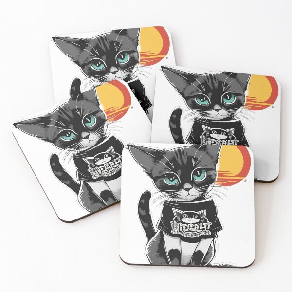 Item preview, Cute cat watching sunset designed and sold by LifePraJamWan.