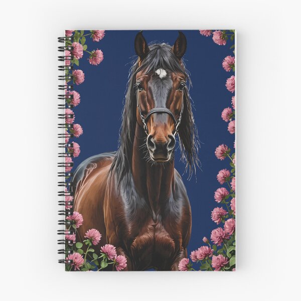 Item preview, A Morgan Horse Surrounded By Red Clover Flowers designed and sold by taiche.