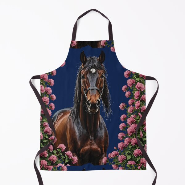 Item preview, A Morgan Horse Surrounded By Red Clover Flowers designed and sold by taiche.
