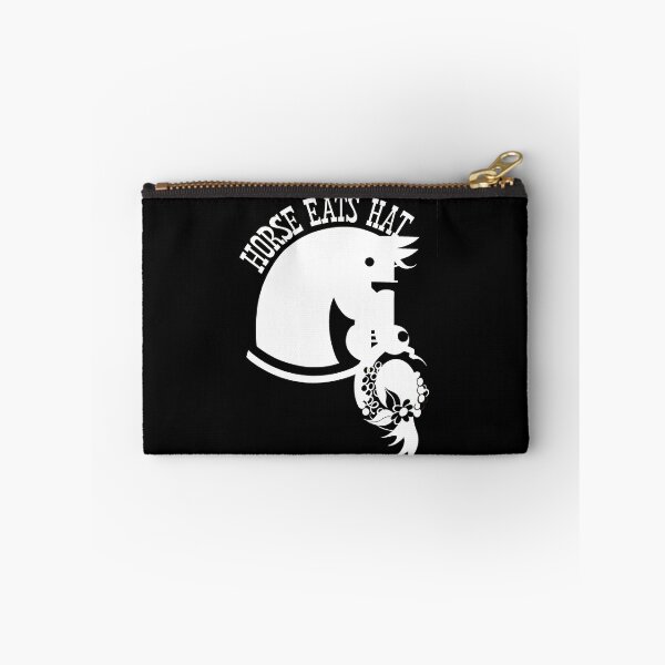 Item preview, Poster. Horse Eats Hat:White on black - Theatre Poster designed and sold by OwlWorks.