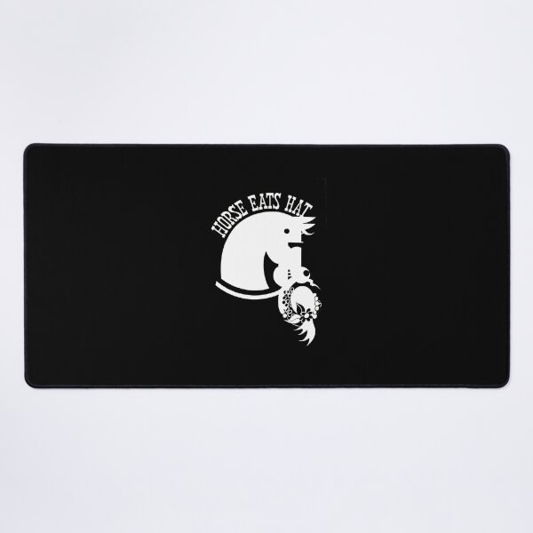 Item preview, Poster. Horse Eats Hat:White on black - Theatre Poster designed and sold by OwlWorks.