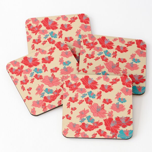 Item preview, Hibiscus Flower Pattern with flavours of red designed and sold by pumpqin.