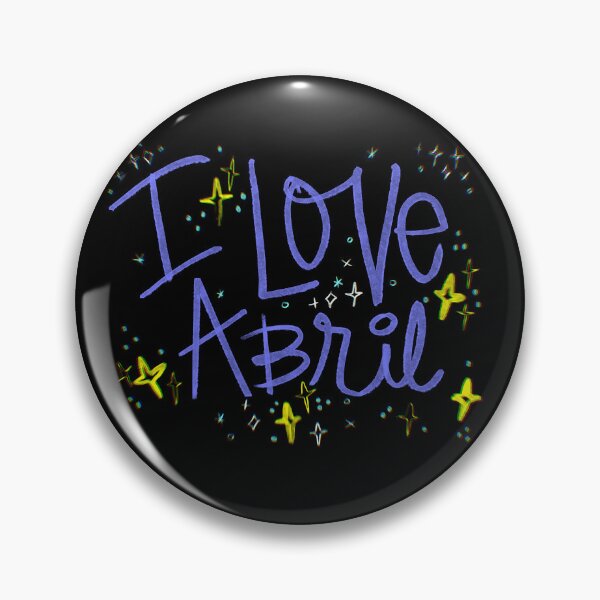 Item preview, I LOVE ABRIL NAME PURP designed and sold by GIVENGRACE.ART.