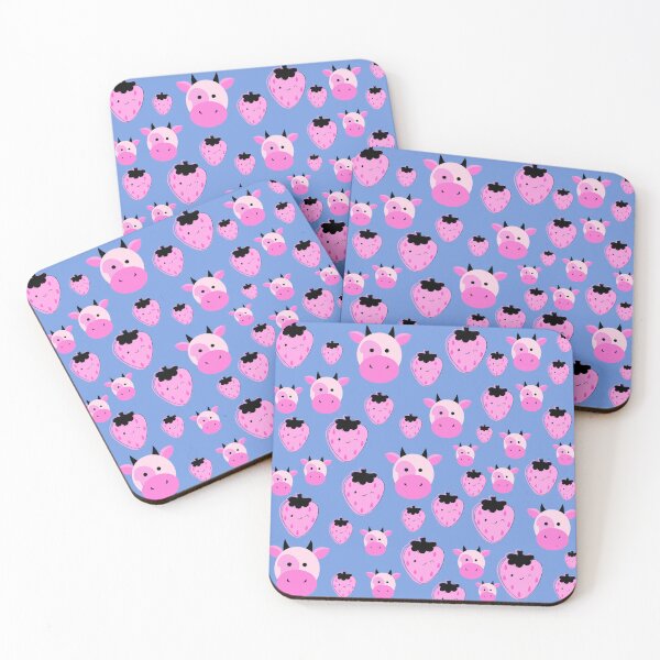 Item preview, Strawberry Pink Cow pattern designed and sold by pumpqin.