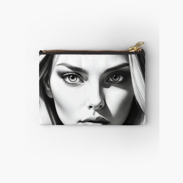 Item preview, Captivating Gaze A Study of Beauty in Stark Contrast designed and sold by ArtComixHaven.