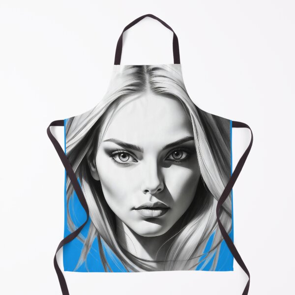 Item preview, Captivating Gaze A Study of Beauty in Stark Contrast designed and sold by ArtComixHaven.
