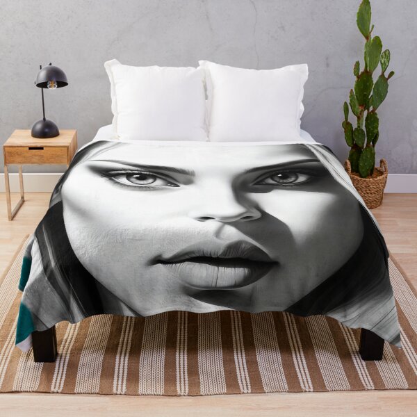 Item preview, Captivating Gaze A Study of Beauty in Stark Contrast designed and sold by ArtComixHaven.