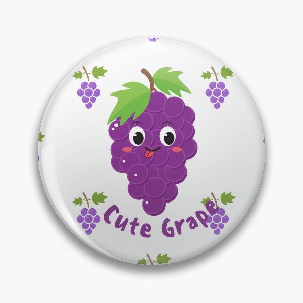 Item preview, Cute Grape Animated Style designed and sold by SheGoingUP.