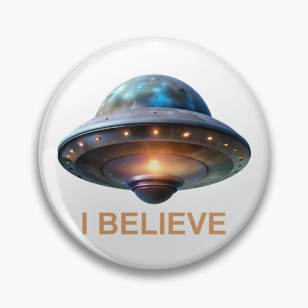 Item preview, I Believe text and Ufo design designed and sold by cosmicgoal.