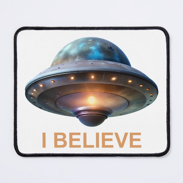 Item preview, I Believe text and Ufo design designed and sold by cosmicgoal.