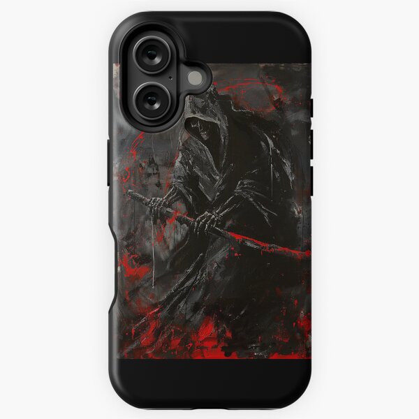 Item preview, Grim Reaper Charcoal Print designed and sold by OccultDreams.