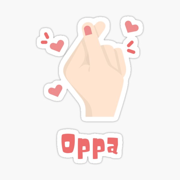 Vista previa del artículo con la obra «Oppa Dedo Corazón», diseñado y vendido por adamcre8ive.