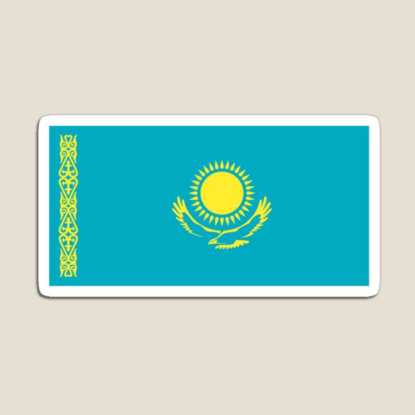 Item preview, Flag of Kazakhstan designed and sold by MadeInR.