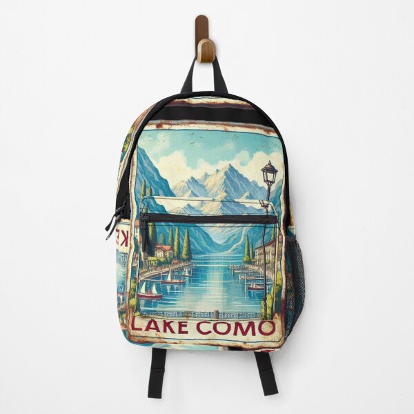 Item preview, Lake como retro tin sign designed and sold by Thedigital91.