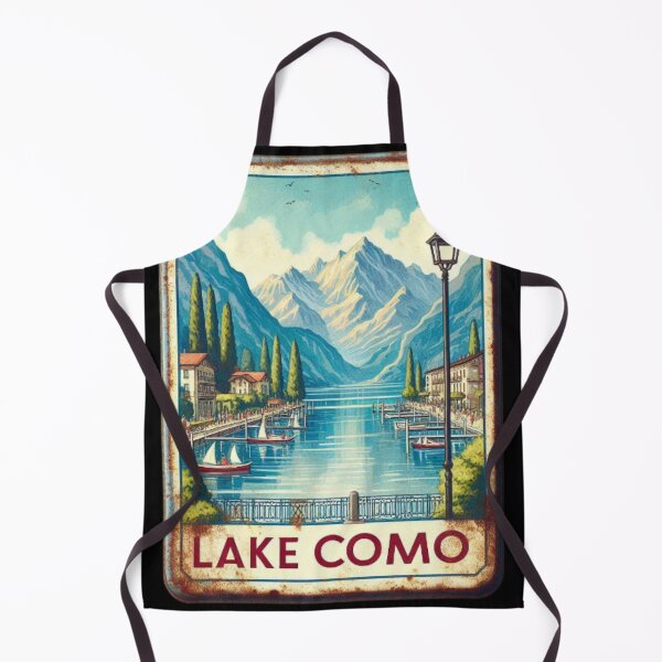 Item preview, Lake como retro tin sign designed and sold by Thedigital91.