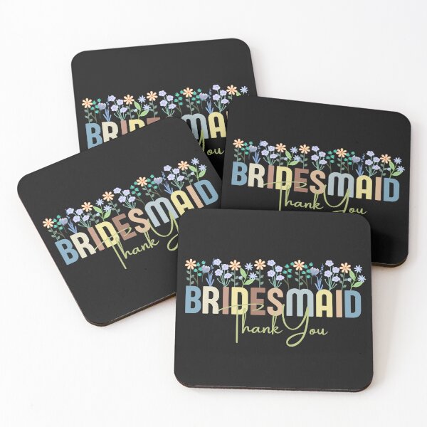 Item preview, Floral Bridesmaid Thank You Appreciation for Bridesmaid Wedding Party Favor designed and sold by MTJ-Mushrooms.