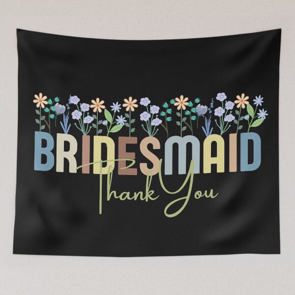 Item preview, Floral Bridesmaid Thank You Appreciation for Bridesmaid Wedding Party Favor designed and sold by MTJ-Mushrooms.