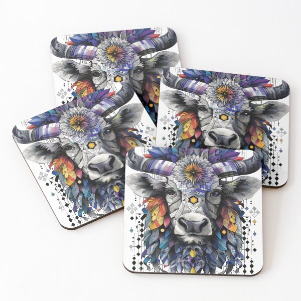 Item preview, Tribal Cow designed and sold by AIbrushedHamlet.