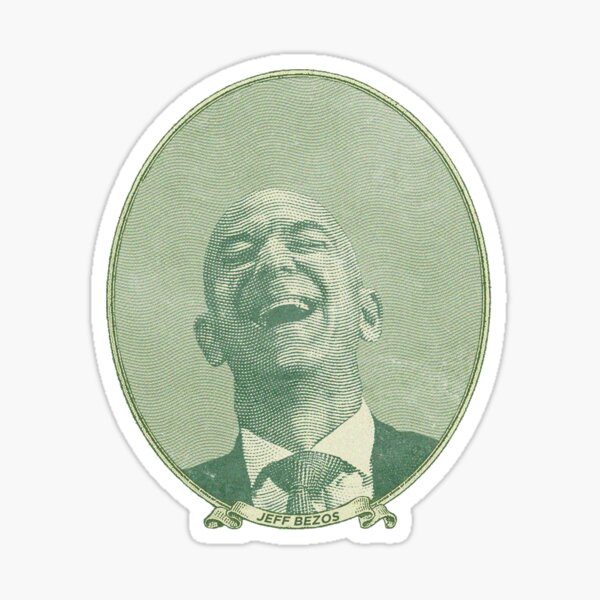 Item preview, Jeff Bezos Laughing Dollar Bill Money designed and sold by ManyMelany.