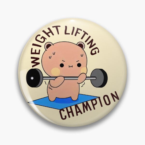 Item preview, Adorable Weightlifting Champion Bear designed and sold by FEBRICAST.