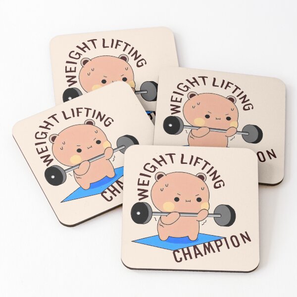 Item preview, Adorable Weightlifting Champion Bear designed and sold by FEBRICAST.
