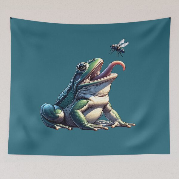 Item preview, BULLFROG TRYING TO CAUGHT THAT FLY designed and sold by Terrence Webster.