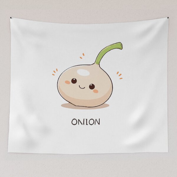 Item preview, Kawaii Onion: Cute Vegetable Friend designed and sold by Animepic222.