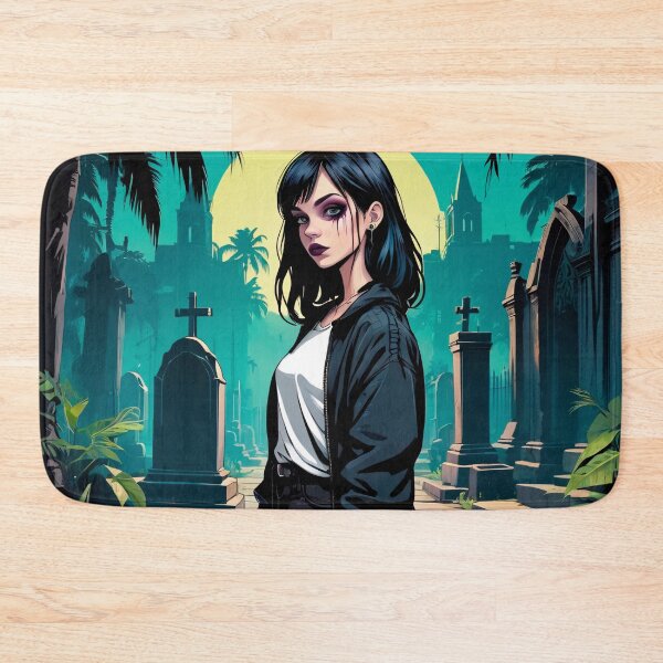 Item preview, Alt Girl Cursed Moon Night Retro Poster Style designed and sold by MadnessEnvelope.