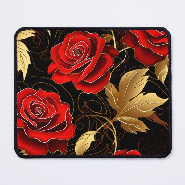 Item preview, Roses Gold Metallic Leaves Wallpaper designed and sold by whitecat23.