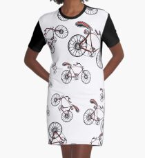 Bikes Graphic T-Shirt Dress