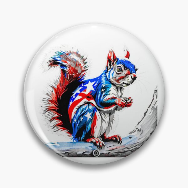 Item preview, Patriotic Tatted Squirrel designed and sold by TattedWolf.