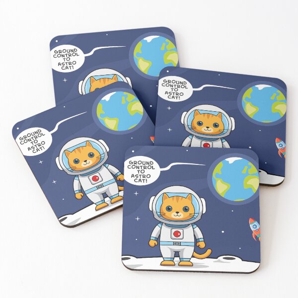 Item preview, Cute Astro cat  designed and sold by cosmicgoal.