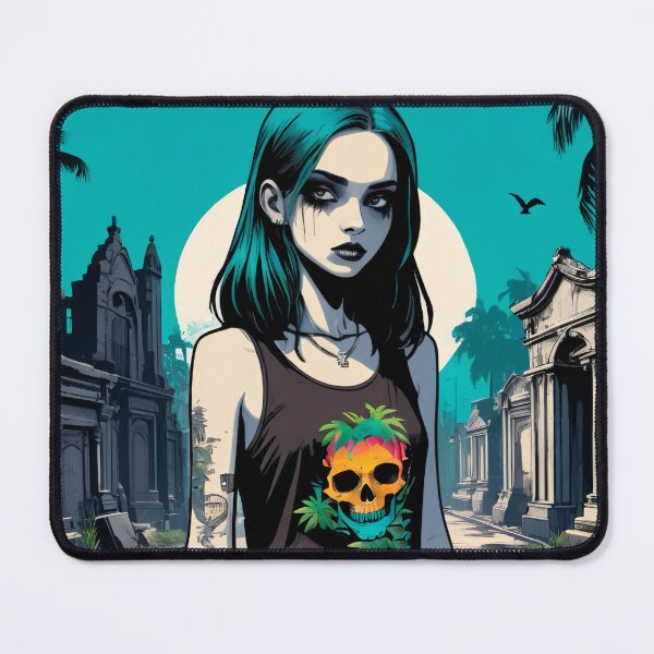 Item preview, Latin American Goth Girl Summer Night designed and sold by MadnessEnvelope.