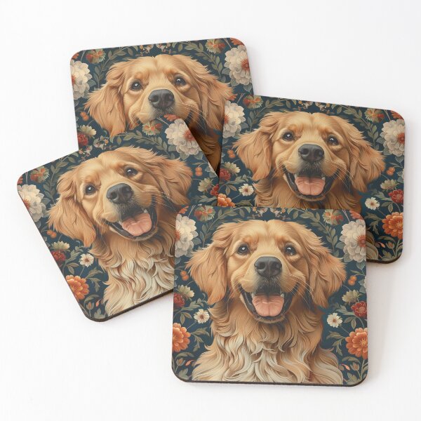 Item preview, Arts and Crafts Golden Retriever designed and sold by ArtWildCreate.