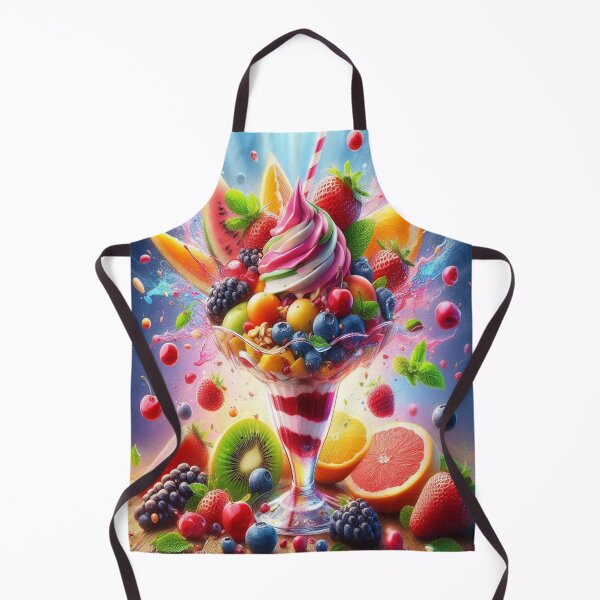 Item preview, Fruity taste explosion - ice cream sundae with summer fruits designed and sold by FotoworldEdel.