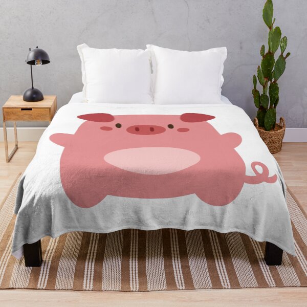 Artikelvorschau, Entzückender Kawaii-Schwein-Cartoon – minimalistisches Design. entworfen und verkauft von NumbleRay.