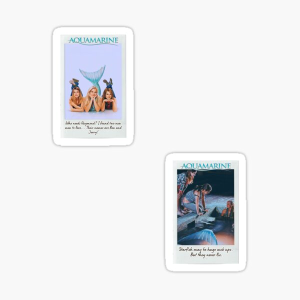 Item preview, Aquamarine Movie Sticker Set / T Shirt designed and sold by DiverseDazzle.