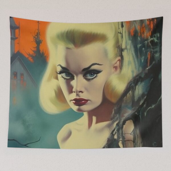 Item preview, Vintage Horror Movie Homage with wonderful Unique Designs designed and sold by HappyNouveau.