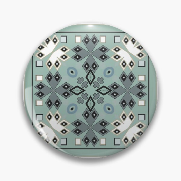 Item preview, Geometric ethnic Indian pattern mint designed and sold by fuzzyfox.