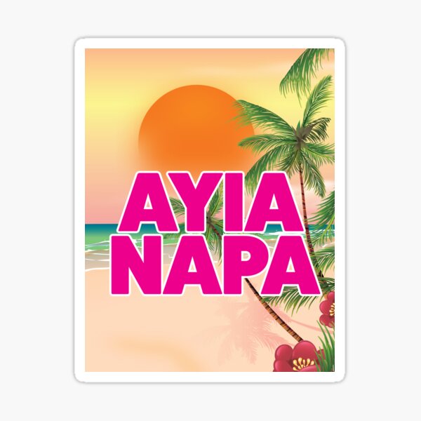 Ayia Napa Travel poster Sticker
