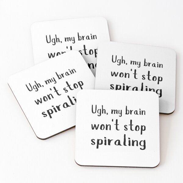 Item preview, Brain Spiral - Overthinking & Anxiety Design designed and sold by asbno19.