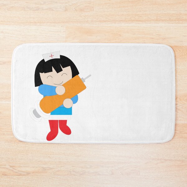 Item preview, Drawing of a nurse doll holding a syringe designed and sold by wonghong.